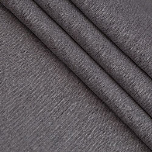 Лен-вискоза 035-17484 серый однотонный