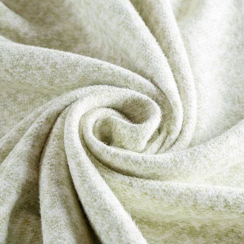 Пальтовый трикотаж 040-06036 бело-салатовый