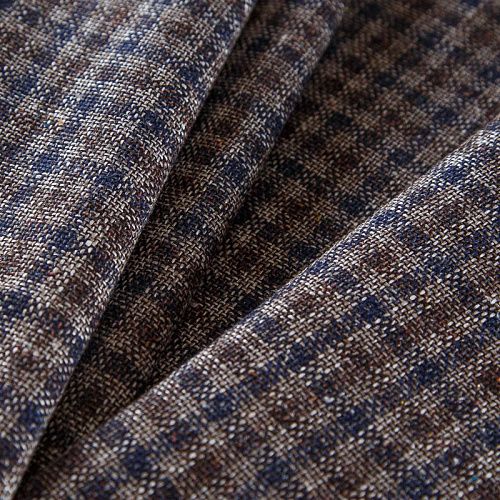 Ткань костюмная 025-17284 песочный клетка