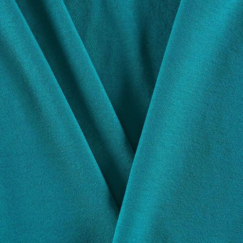 Трикотаж 056-11917 бирюзовый однотонный