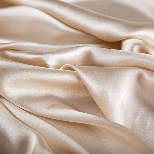 Креп кади 026-20118 сливочный однотонный