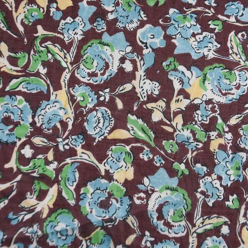 Батист 003-12207 шоколадный принтованный