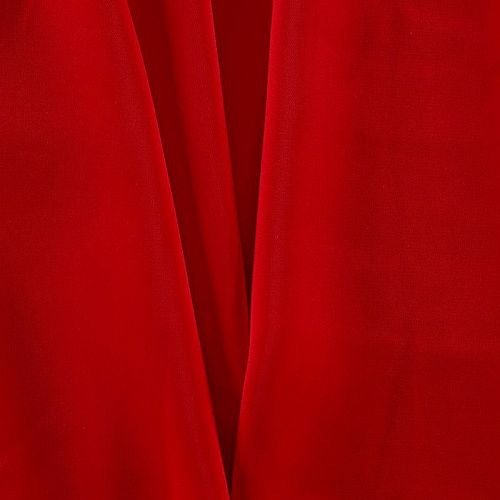 Креп стрейч 026-13128 красный однотонный