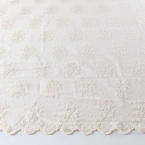 Тюль жаккардовый h-285 см 08-01-00253 бежевый