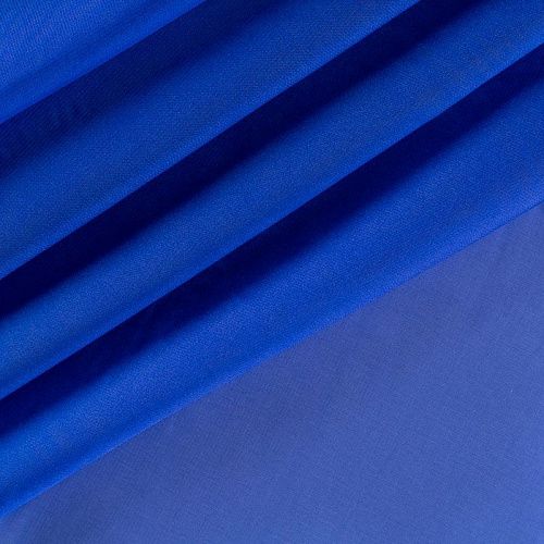 Шифон К33-889 васильковый однотонный