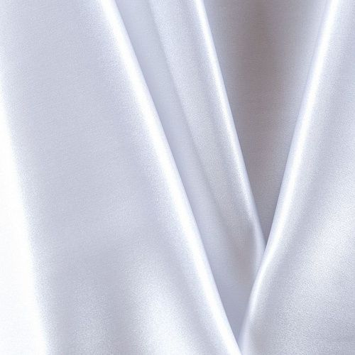 Креп-сатин стрейч 001-09145 белый однотонный