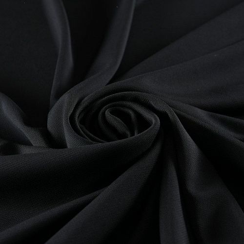 Трикотаж 056-11921 черный однотонный