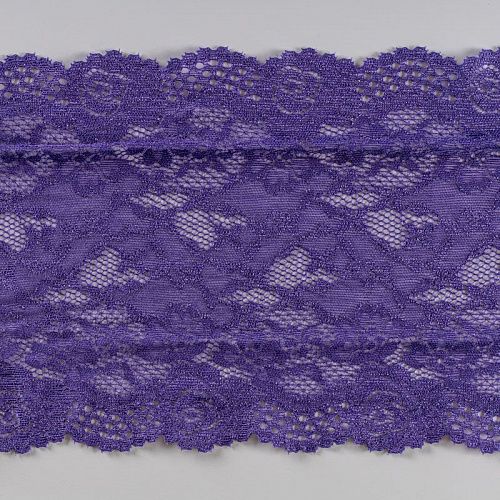 Кружево эластичное 170 мм Ф01-0017 сине-фиолетовый