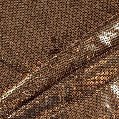 Ткань с пайетками К33-1012 золото однотонный