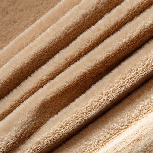 Мех искусственный 037-04418 кремовый однотонный