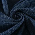 Трикотаж вязаный 056-11737 темно-синий однотонный