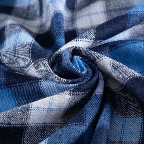 Фланель 060-20655 синий принтованный