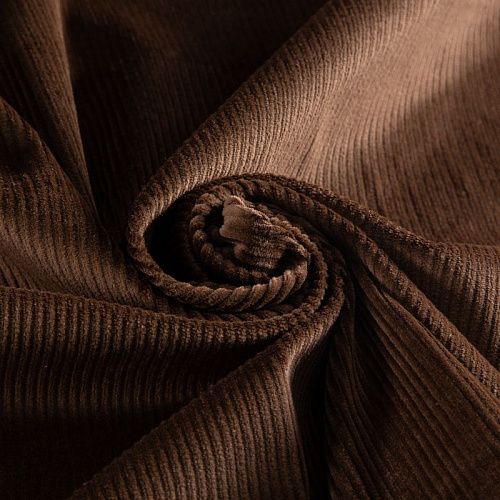 Вельвет стрейч 008-20779 корица однотонный