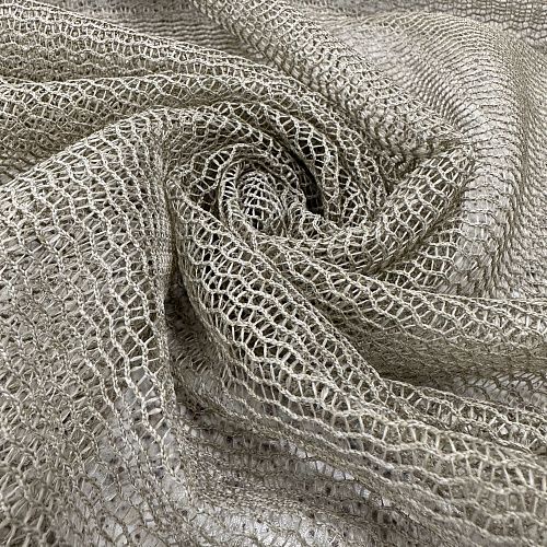 Тюль сетка 07-01-10788 песочный однотонный