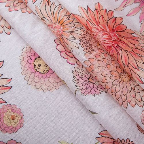 Батист 003-19923 белый принтованный