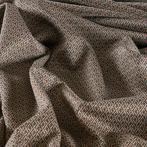 Трикотаж жаккардовый 056-12021 бежевый