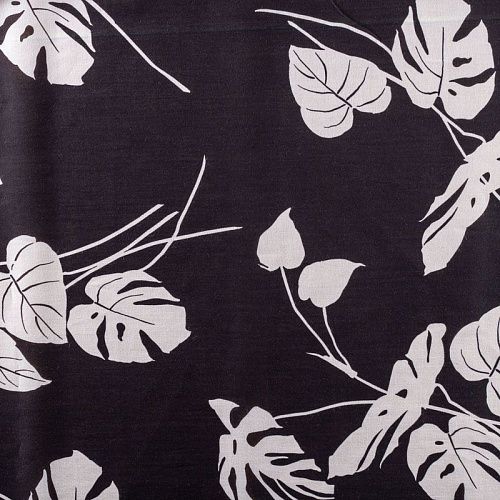 Батист 003-00889 черный принтованный