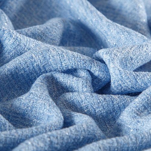 Твид шанель 052-15483 небесно-голубой