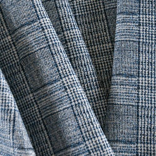 Ткань костюмная с люрексом 025-12229 голубой меланж