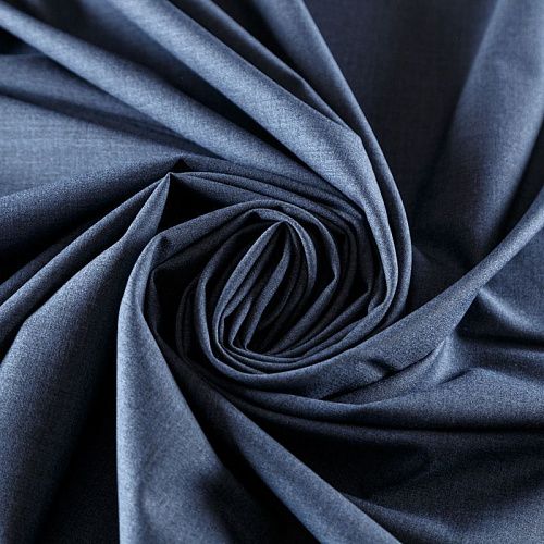 Ткань костюмная 025-09657 серо-голубой однотонный