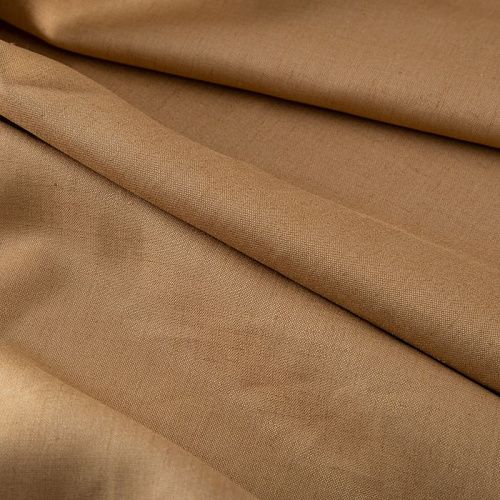 Лен-вискоза 035-19906 кэмел однотонный