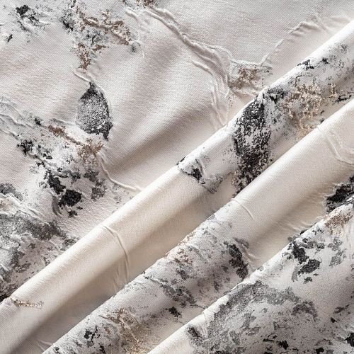 Жаккард с люрексом К36-071 молочный 