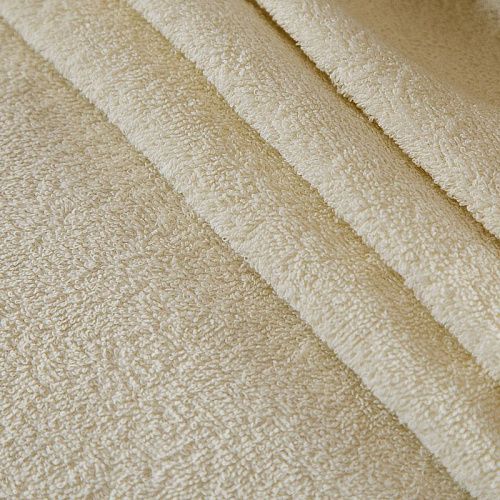 Полотно махровое 007-18359 молочный однотонный