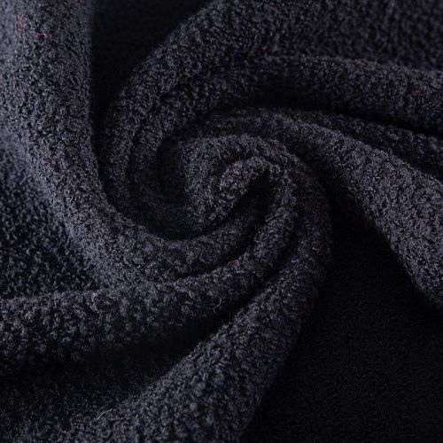 Букле шерстяное 006-19804 черный однотонный
