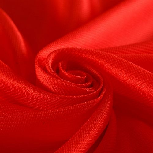 Шелк натуральный 064-16229 оранжево-красный однотонный