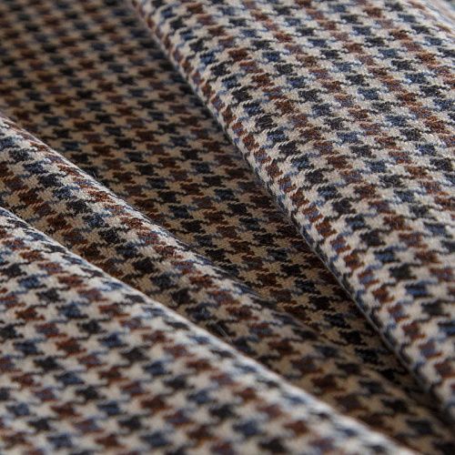 Ткань костюмная 025-14426 экрю принтованный