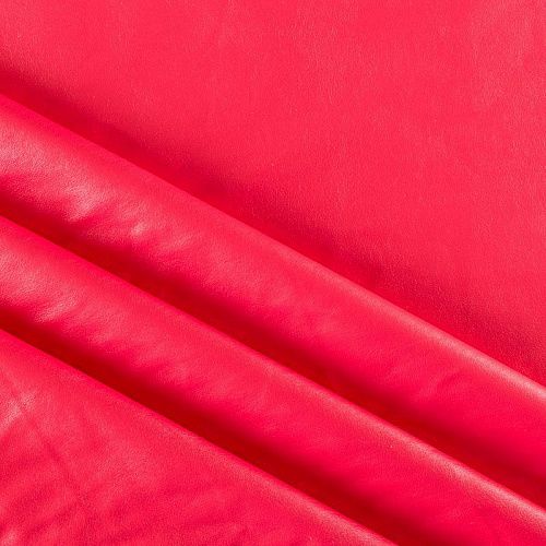 Экокожа К14-565 кораллово-красный однотонный