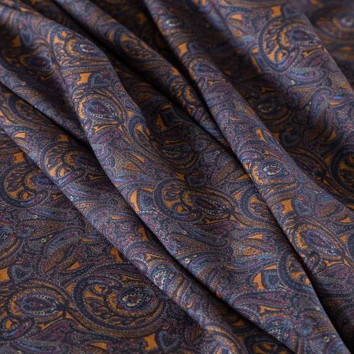 Шерсть плательная Etro 066-19191 пыльно-фиолетовый принтованный