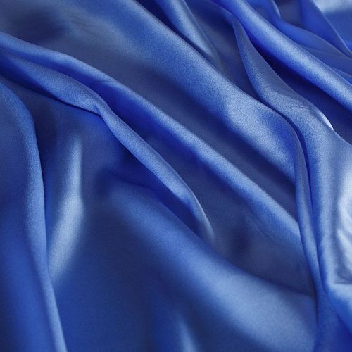 Шелк атласный натуральный стрейч 064-16755 фиолетово-голубой