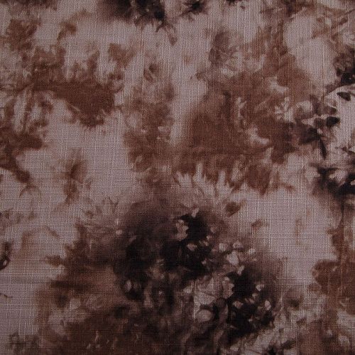Лен искусственный 035-17442 бежево-коричневый принтованный