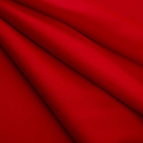 Креп стрейч 026-19631 морковно-красный однотонный