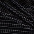 Ткань костюмная 025-16270 черно-белый клетка