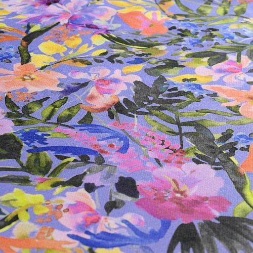 Вискоза 009-12066 лавандовый принтованный