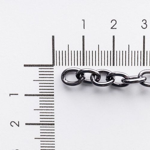 Цепь декоративная 5 мм металл 172-5-под темный никель 