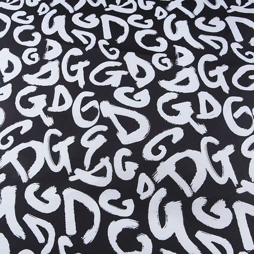 Тафта 051-11736 черный принтованный