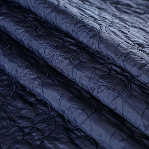 Ткань курточная 033-04174 темно-синий однотонный