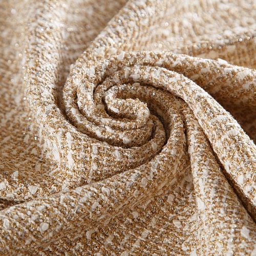 Твид с люрексом дублированный Dolce&Gabbana 052-16562 бежевый