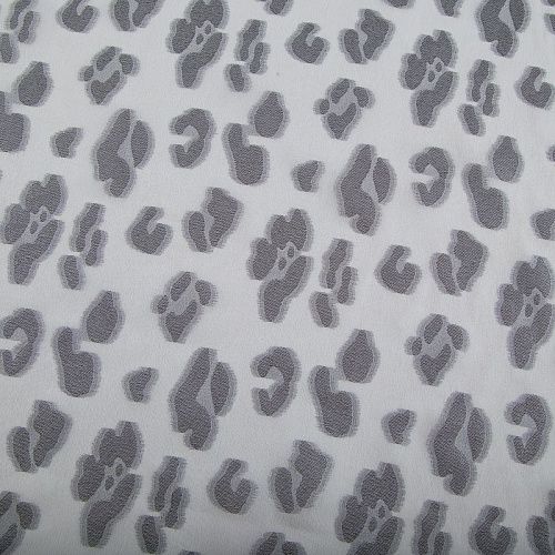 Шифон шелковый с люрексом 068-20197 белый/серебро