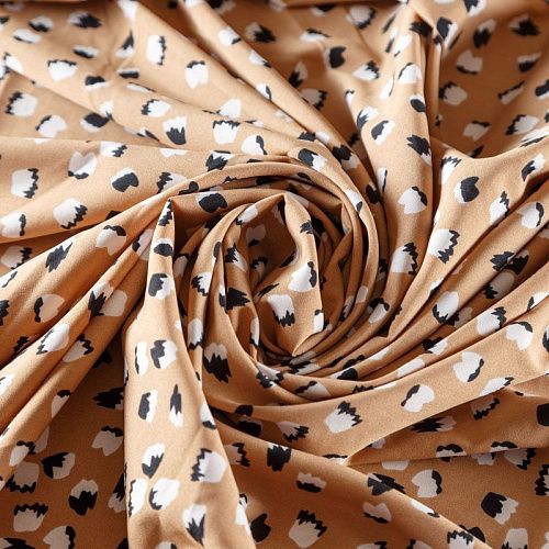 Вискоза "Лоренцо" 036-08095 бежевый принтованный