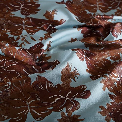 Жаккард Blumarine 017-19080 голубой/корица