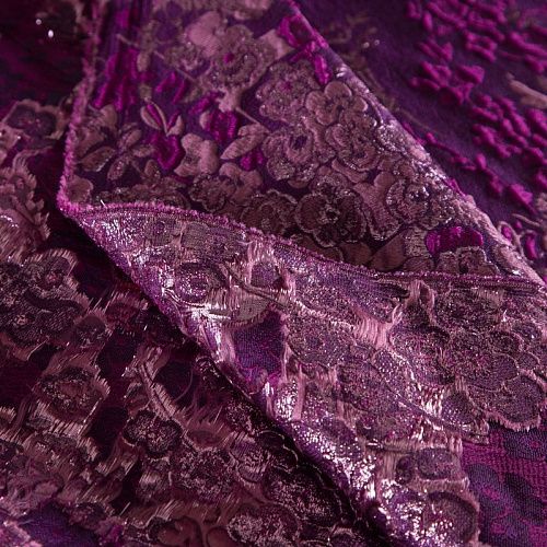 Жаккард купон 017-19214 пурпурный