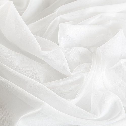 Тюль сетка 07-01-04935 кремовый однотонный