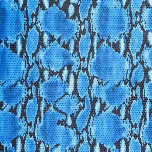 Лайкра 005-06244 ярко-синий принтованный