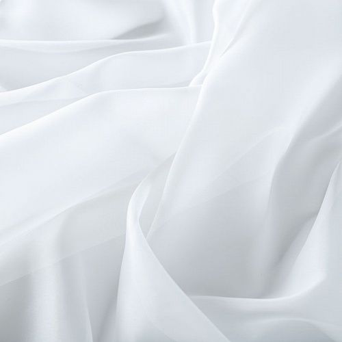 Тюль капрон негорючий 03-01-05045 молочный однотонный