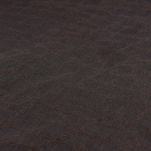 Лен натуральный 035-11747 серо-коричневый жаккардовый