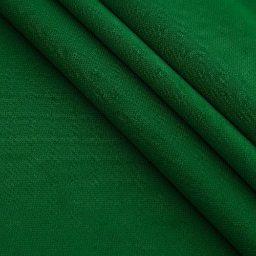 Креп стрейч 026-17204 зеленый однотонный
